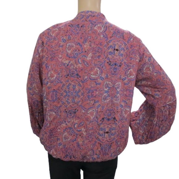 Free People Paisley Zip Up Jacket - Picture 6 of 7